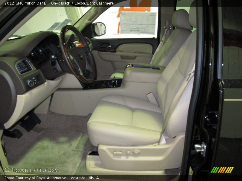 Onyx Black / Cocoa/Light Cashmere 2012 GMC Yukon Denali