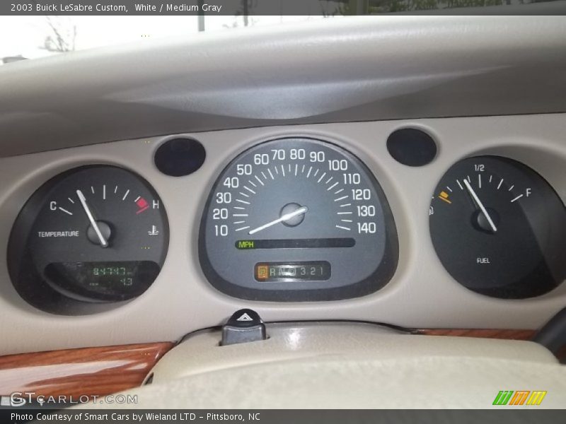 White / Medium Gray 2003 Buick LeSabre Custom