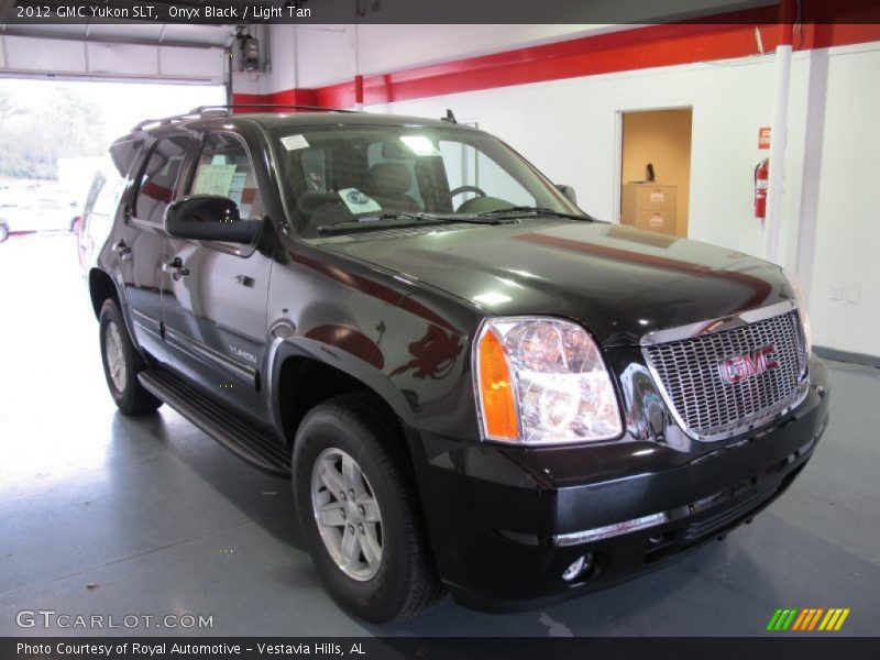 Onyx Black / Light Tan 2012 GMC Yukon SLT