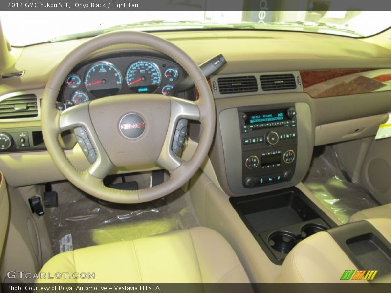 Onyx Black / Light Tan 2012 GMC Yukon SLT