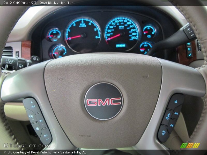 Onyx Black / Light Tan 2012 GMC Yukon SLT
