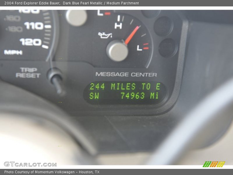 Dark Blue Pearl Metallic / Medium Parchment 2004 Ford Explorer Eddie Bauer