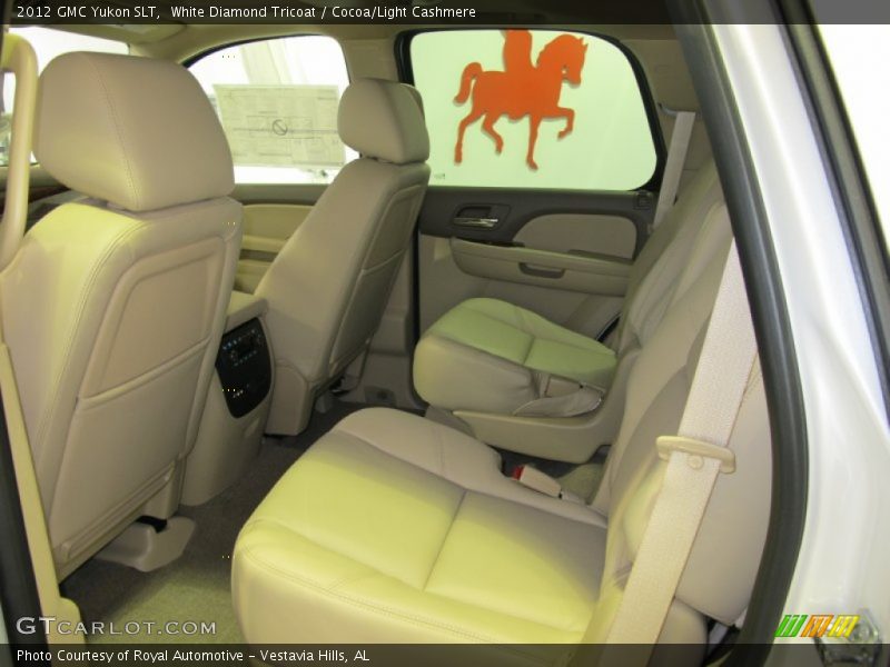 White Diamond Tricoat / Cocoa/Light Cashmere 2012 GMC Yukon SLT