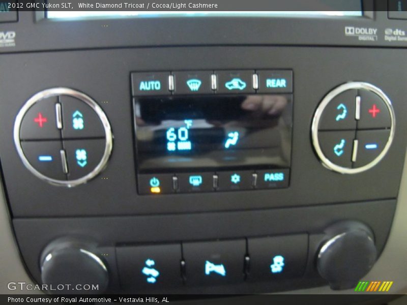 White Diamond Tricoat / Cocoa/Light Cashmere 2012 GMC Yukon SLT