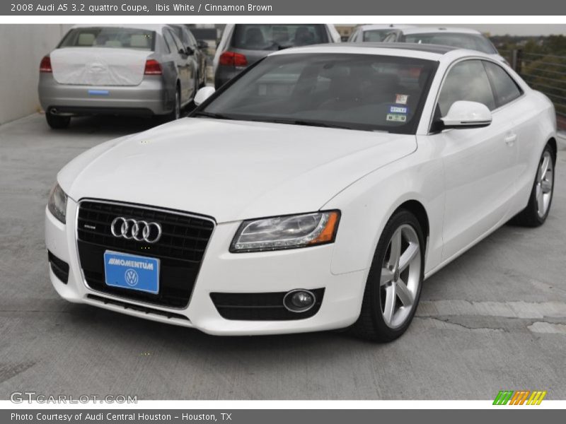 Ibis White / Cinnamon Brown 2008 Audi A5 3.2 quattro Coupe