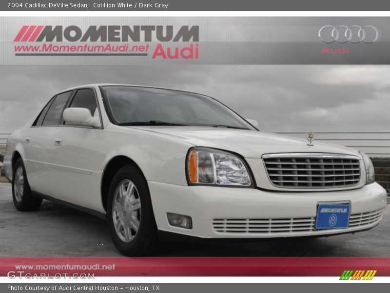 Cotillion White / Dark Gray 2004 Cadillac DeVille Sedan