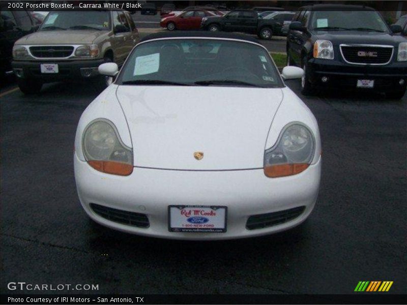 Carrara White / Black 2002 Porsche Boxster