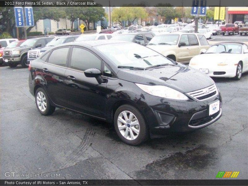 Black / Charcoal Black 2012 Ford Fiesta SE Sedan