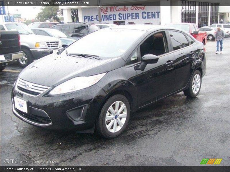 Black / Charcoal Black 2012 Ford Fiesta SE Sedan