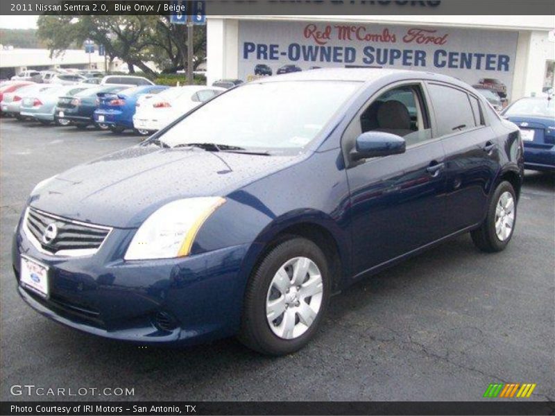 Blue Onyx / Beige 2011 Nissan Sentra 2.0