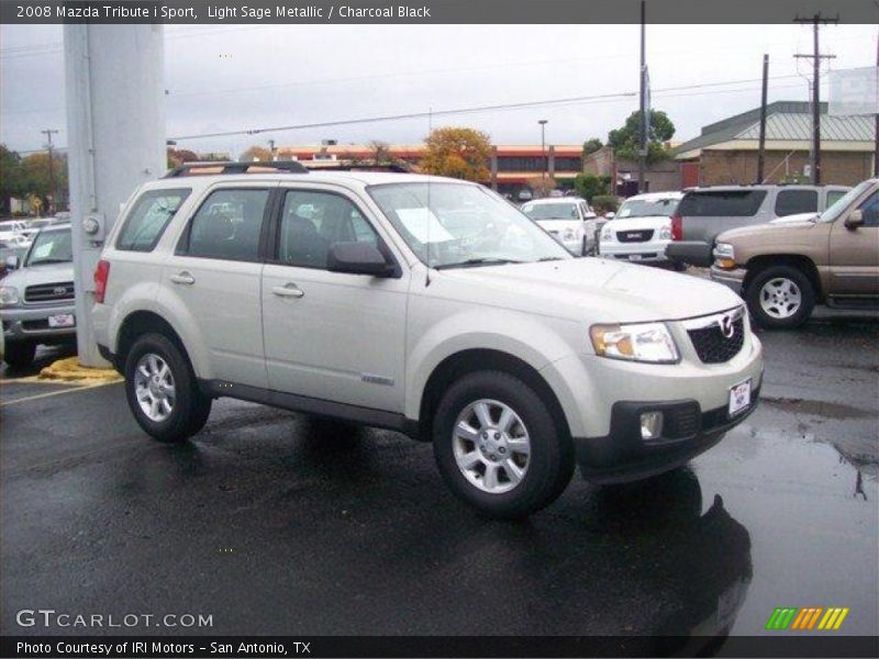 Light Sage Metallic / Charcoal Black 2008 Mazda Tribute i Sport
