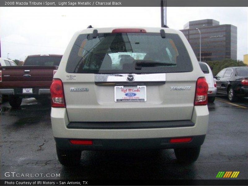 Light Sage Metallic / Charcoal Black 2008 Mazda Tribute i Sport