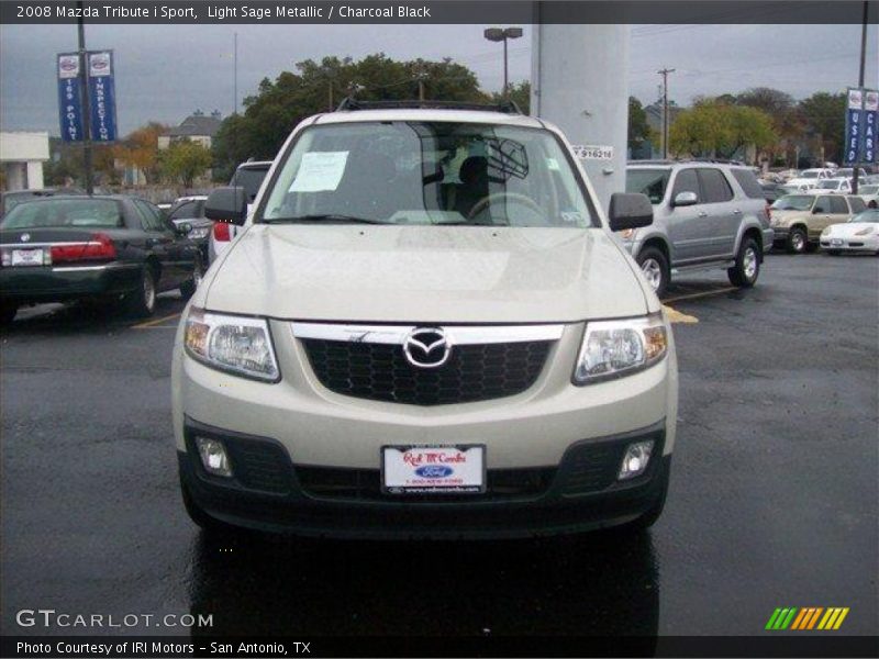 Light Sage Metallic / Charcoal Black 2008 Mazda Tribute i Sport