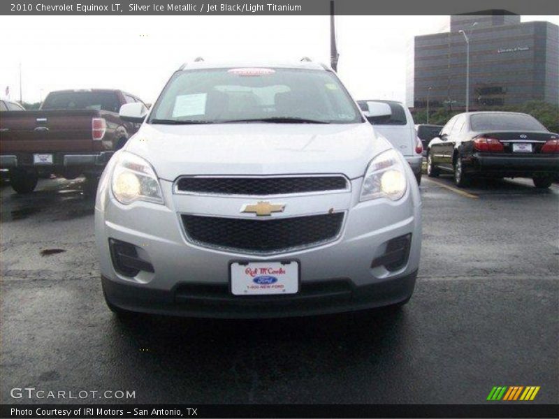Silver Ice Metallic / Jet Black/Light Titanium 2010 Chevrolet Equinox LT