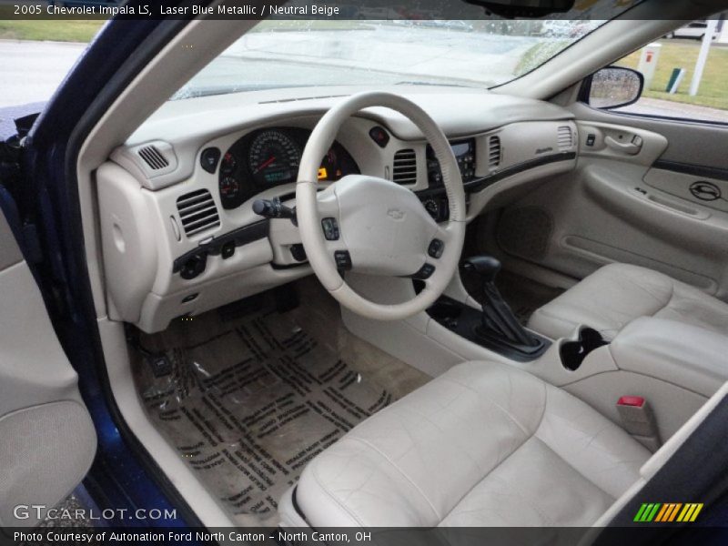 Laser Blue Metallic / Neutral Beige 2005 Chevrolet Impala LS