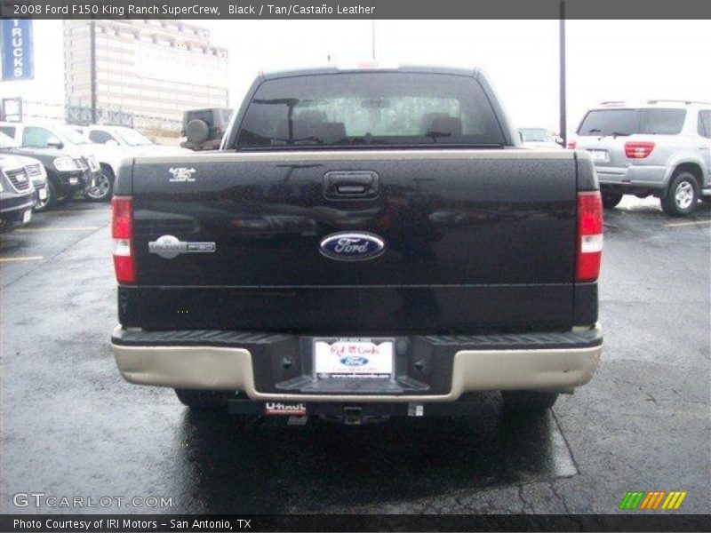 Black / Tan/Castaño Leather 2008 Ford F150 King Ranch SuperCrew