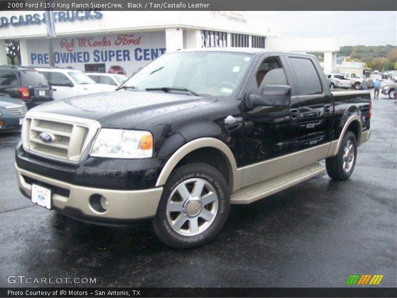 Black / Tan/Castaño Leather 2008 Ford F150 King Ranch SuperCrew