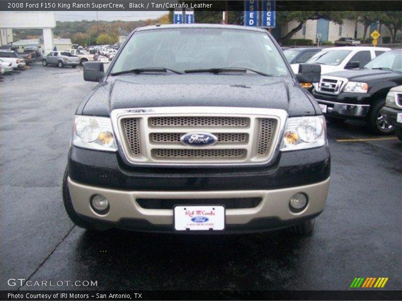 Black / Tan/Castaño Leather 2008 Ford F150 King Ranch SuperCrew