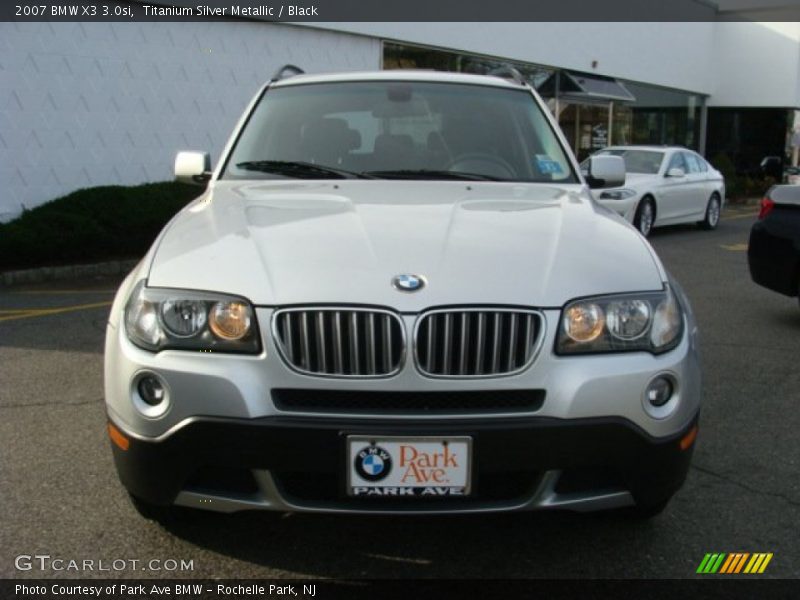 Titanium Silver Metallic / Black 2007 BMW X3 3.0si