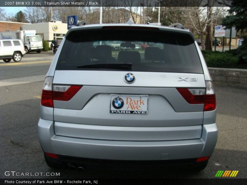 Titanium Silver Metallic / Black 2007 BMW X3 3.0si