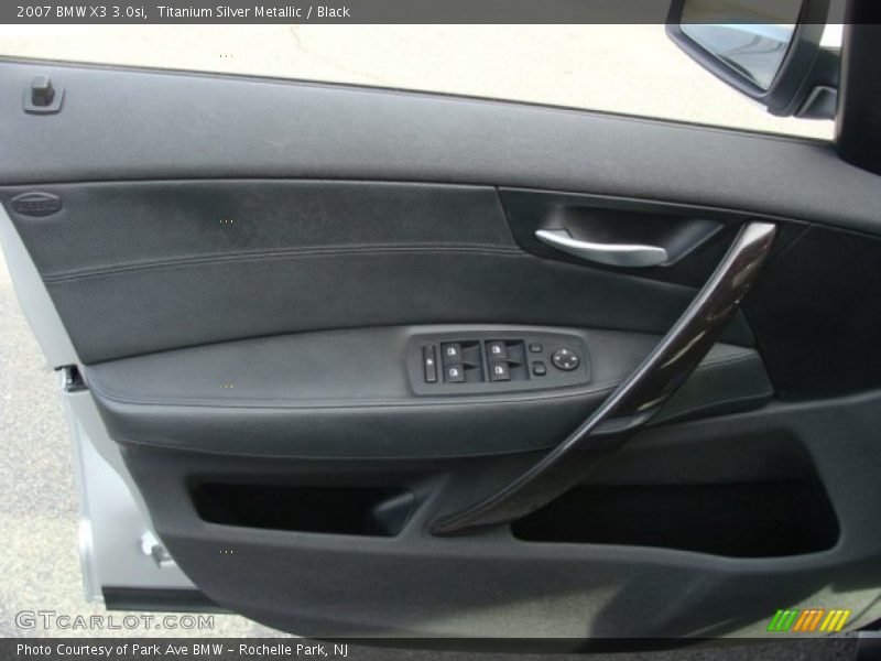 Titanium Silver Metallic / Black 2007 BMW X3 3.0si
