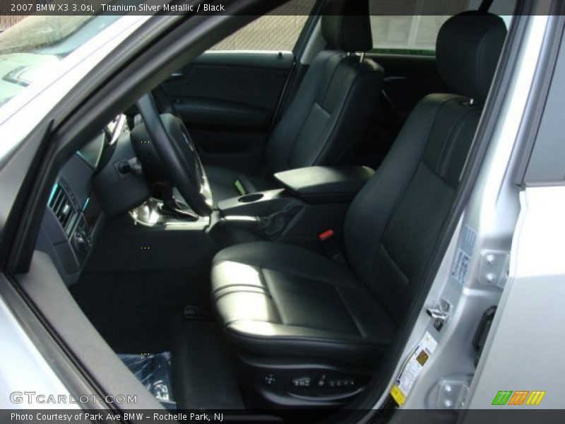 Titanium Silver Metallic / Black 2007 BMW X3 3.0si