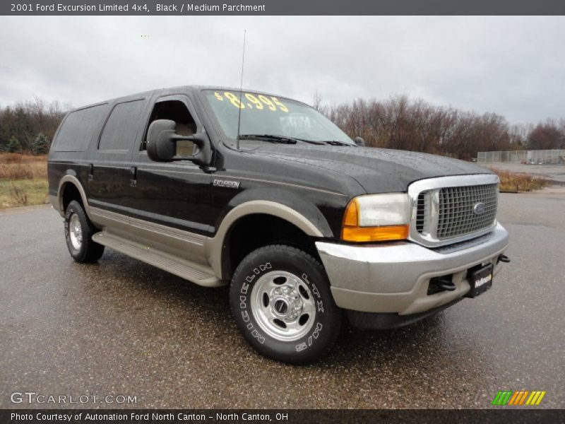 Black / Medium Parchment 2001 Ford Excursion Limited 4x4