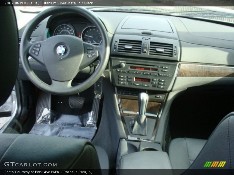 Titanium Silver Metallic / Black 2007 BMW X3 3.0si