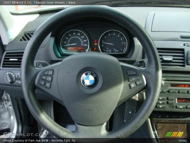 Titanium Silver Metallic / Black 2007 BMW X3 3.0si