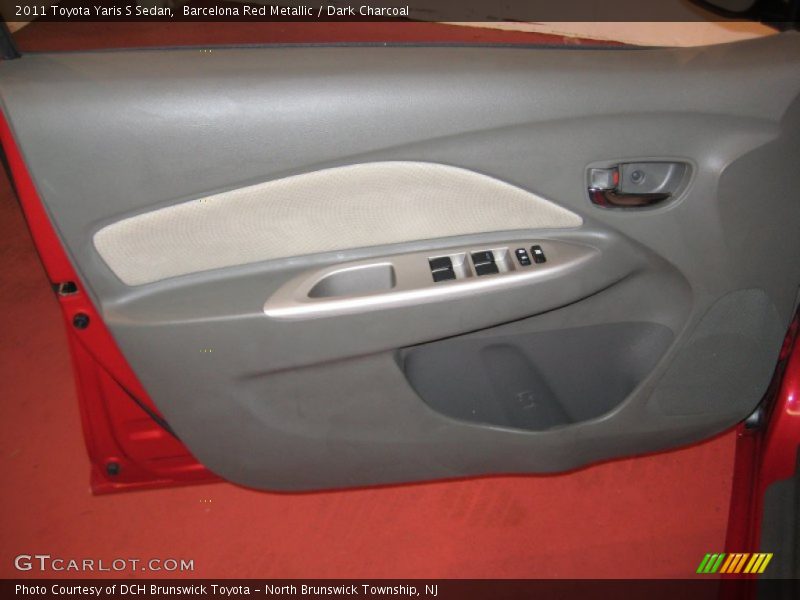 Barcelona Red Metallic / Dark Charcoal 2011 Toyota Yaris S Sedan