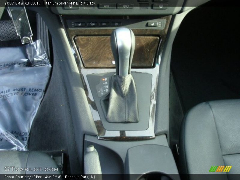 Titanium Silver Metallic / Black 2007 BMW X3 3.0si