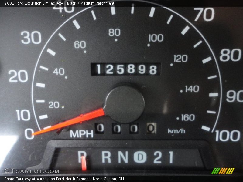 Black / Medium Parchment 2001 Ford Excursion Limited 4x4