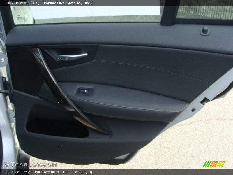 Titanium Silver Metallic / Black 2007 BMW X3 3.0si