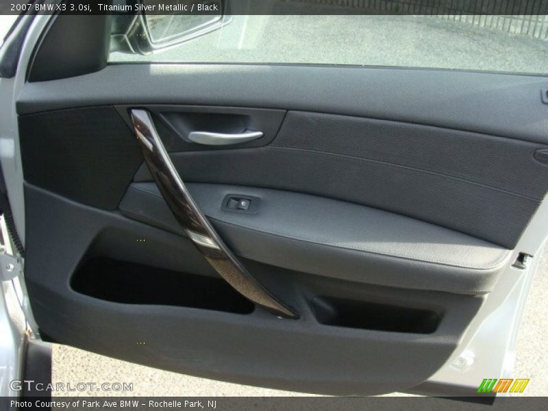 Titanium Silver Metallic / Black 2007 BMW X3 3.0si