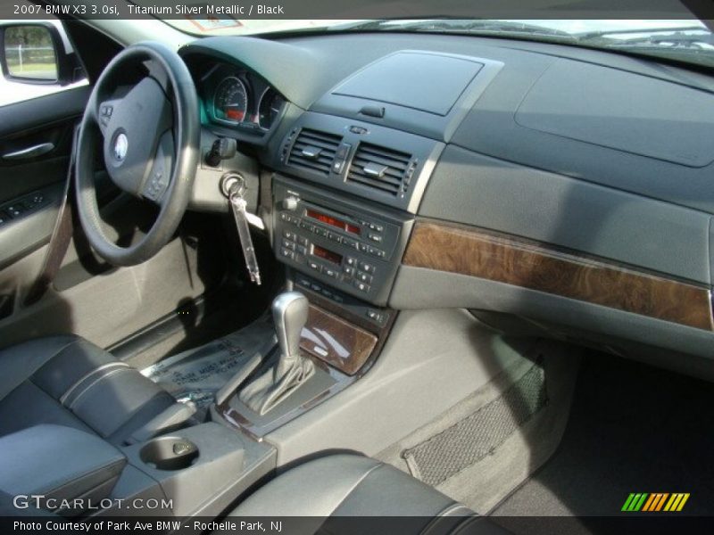 Titanium Silver Metallic / Black 2007 BMW X3 3.0si