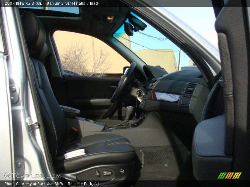 Titanium Silver Metallic / Black 2007 BMW X3 3.0si