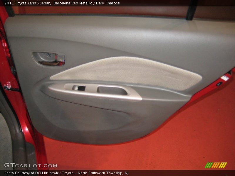 Barcelona Red Metallic / Dark Charcoal 2011 Toyota Yaris S Sedan