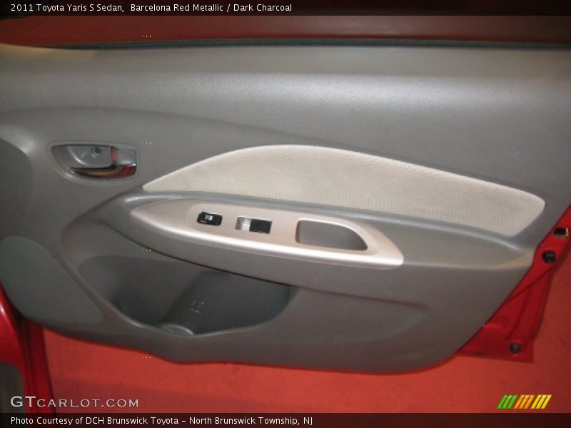 Barcelona Red Metallic / Dark Charcoal 2011 Toyota Yaris S Sedan