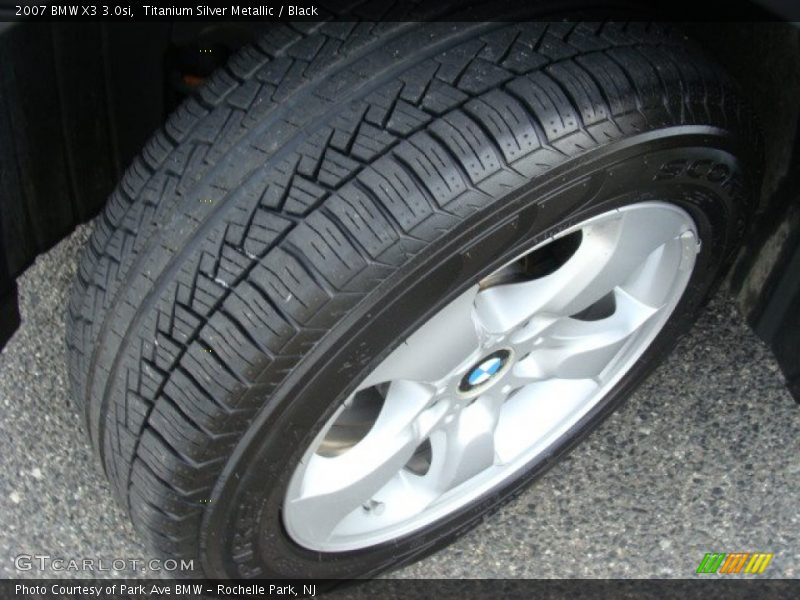 Titanium Silver Metallic / Black 2007 BMW X3 3.0si