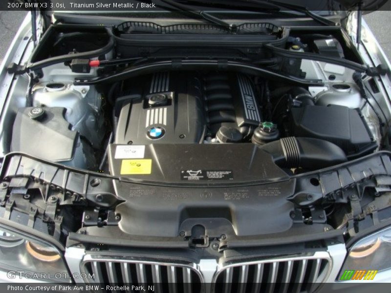 Titanium Silver Metallic / Black 2007 BMW X3 3.0si