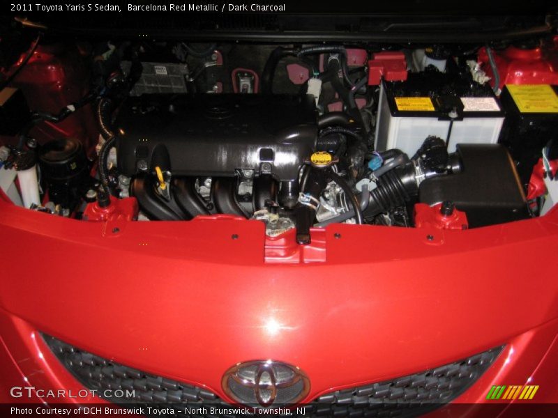 Barcelona Red Metallic / Dark Charcoal 2011 Toyota Yaris S Sedan