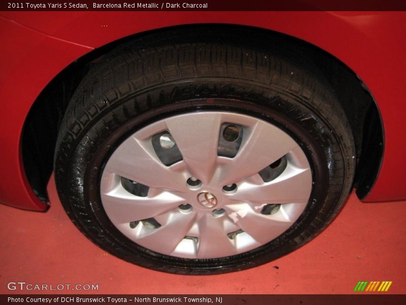 Barcelona Red Metallic / Dark Charcoal 2011 Toyota Yaris S Sedan