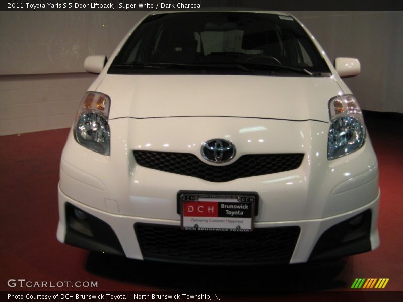 Super White / Dark Charcoal 2011 Toyota Yaris S 5 Door Liftback
