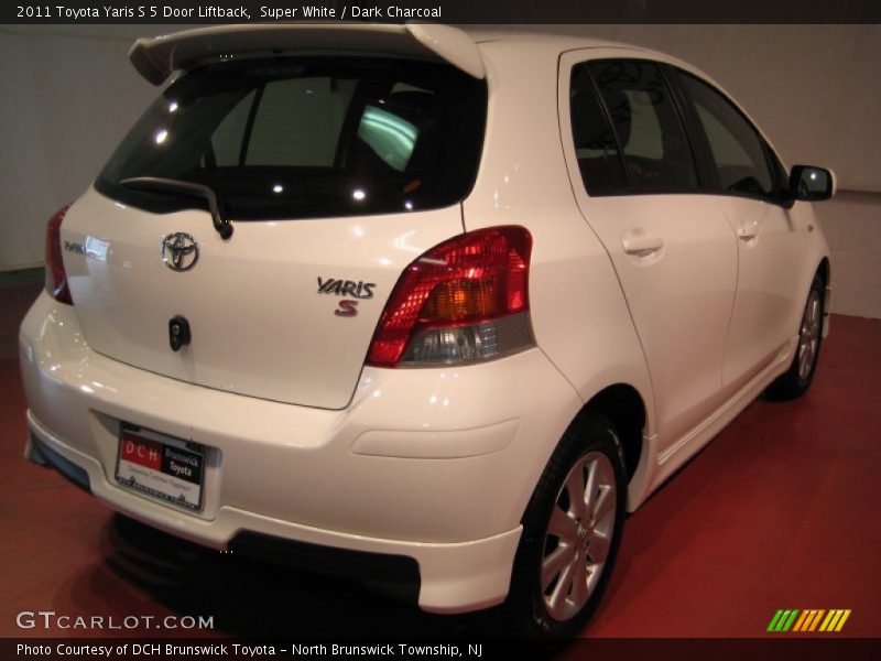 Super White / Dark Charcoal 2011 Toyota Yaris S 5 Door Liftback
