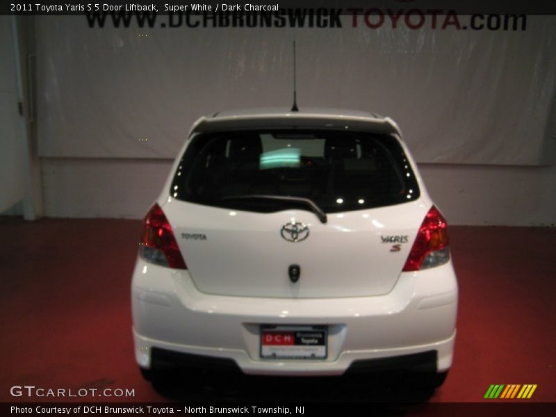 Super White / Dark Charcoal 2011 Toyota Yaris S 5 Door Liftback