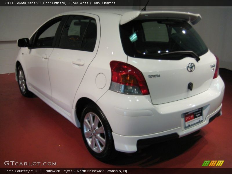 Super White / Dark Charcoal 2011 Toyota Yaris S 5 Door Liftback