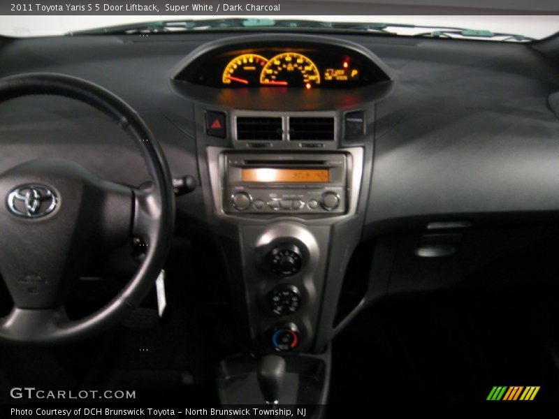 Super White / Dark Charcoal 2011 Toyota Yaris S 5 Door Liftback