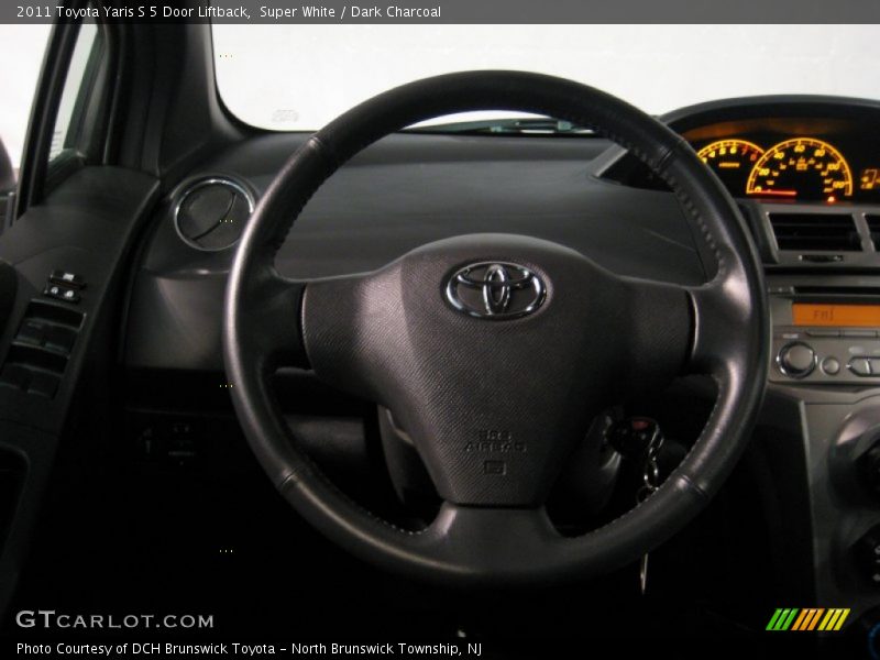 Super White / Dark Charcoal 2011 Toyota Yaris S 5 Door Liftback