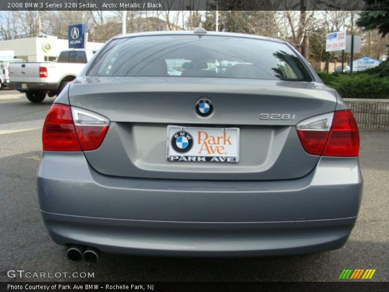 Arctic Metallic / Black 2008 BMW 3 Series 328i Sedan