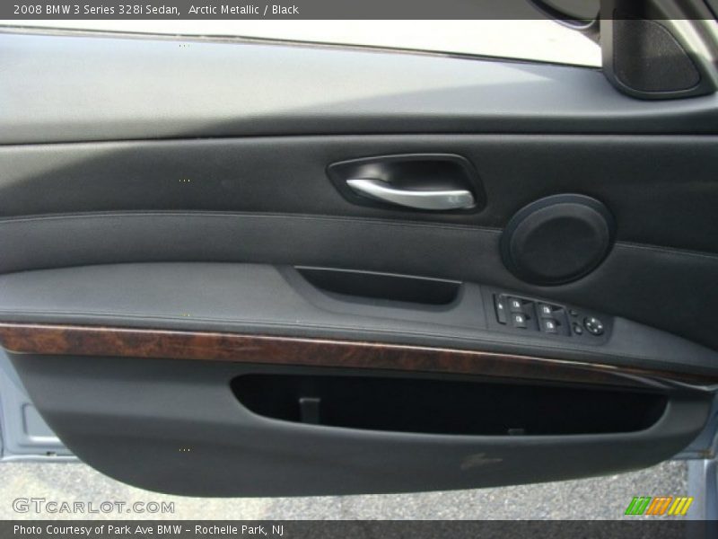 Arctic Metallic / Black 2008 BMW 3 Series 328i Sedan